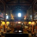 Inside the lodge at Giant City State Park